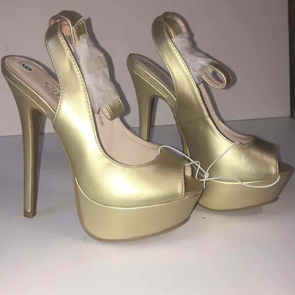 Gold heels